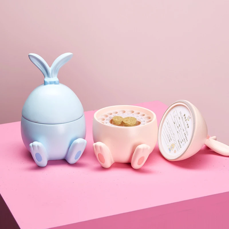 Коробочка для молочных зубов милый кролик ребенок Keepsake пояс пупка волос сувенир