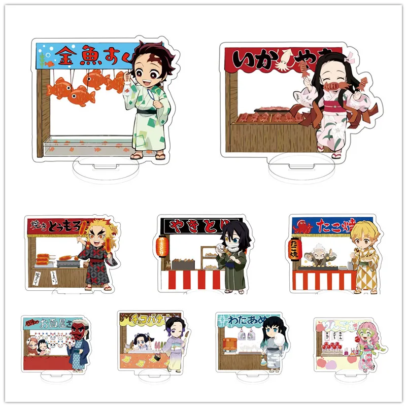

Anime Demon Slayer Kimetsu No Yaiba Kamado Tanjirou Hashira Giyuu Acrylic Stand Action Figure Desk Model Plate Holder Stationery