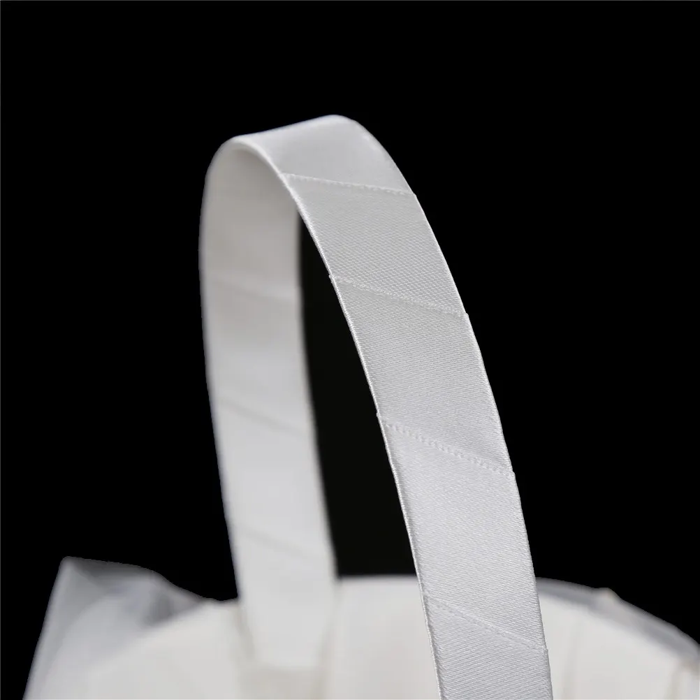 

Wedding Basket Flower Girl Basket Party Decoration Love Case Satin Burlap Pearl Starfish Girl Basket Wedding Party Supplies