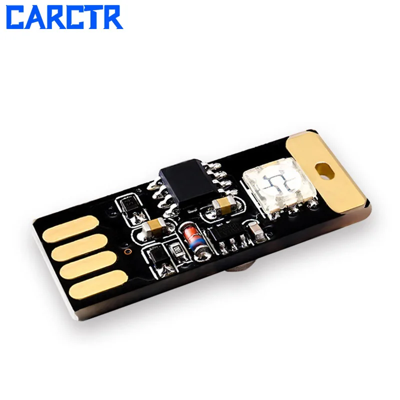 CARCTR светодиодный Автомобильный USB Атмосфера светильник голос Управление DJ RGB