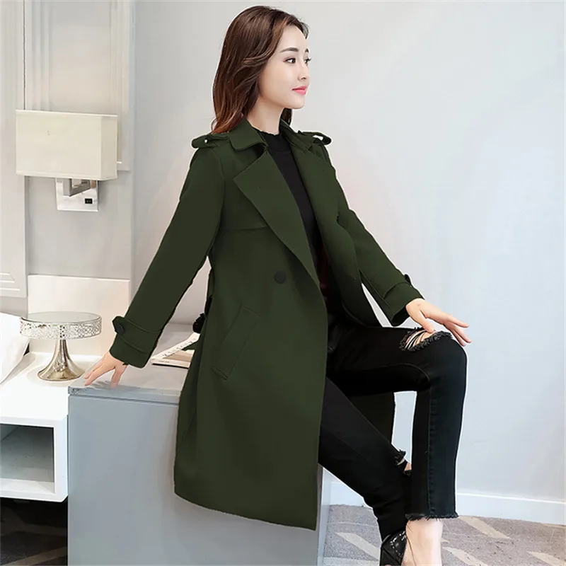 Женская ветровка новинка 2019 Женский тренчкот на весну и осень свободное