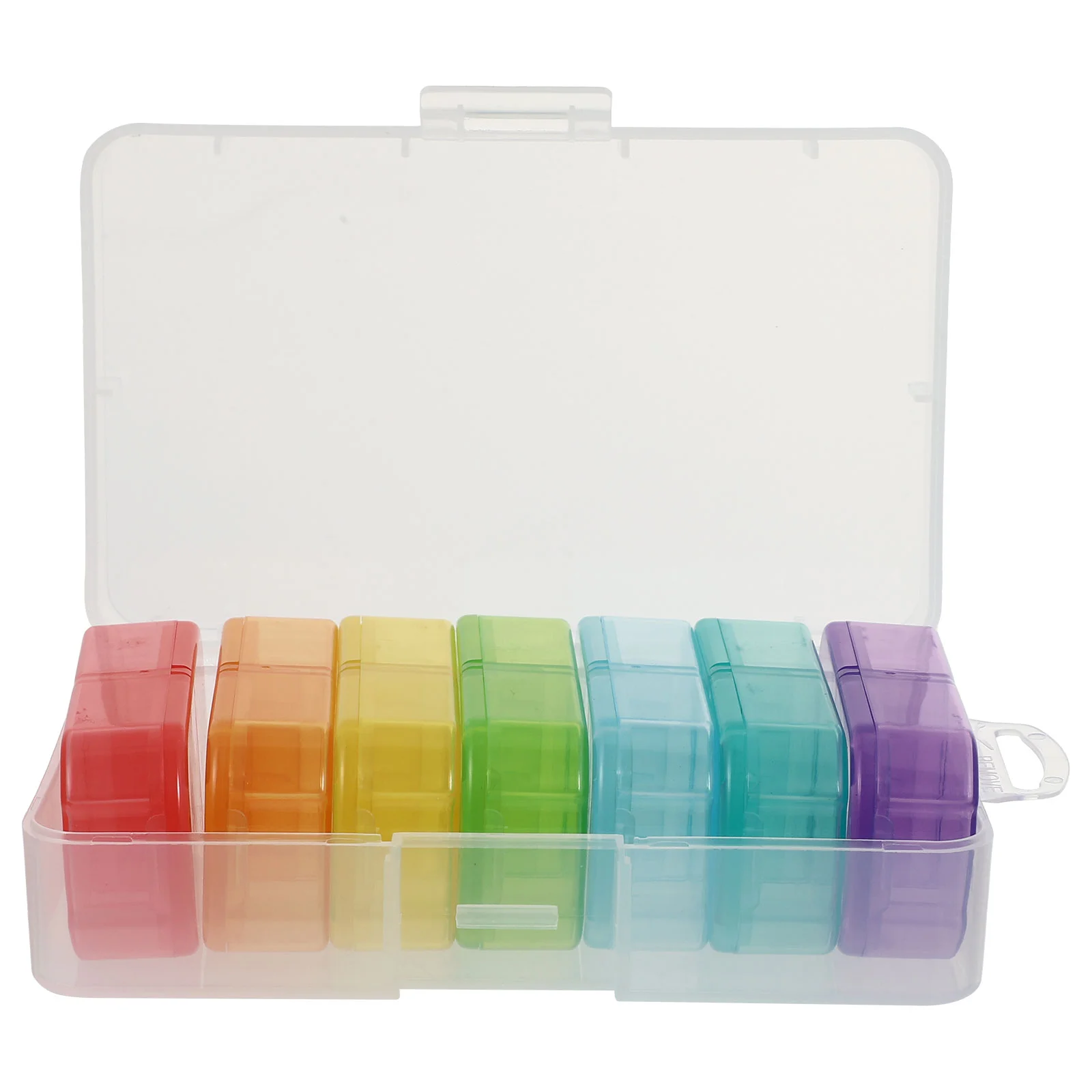

1pc 14 Grids Medicine Storage Container Portable Pill Box (Assorted Color)