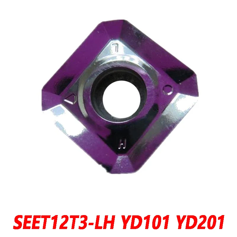 

100% Original SEET SEET12T3-LH YD101 YD201 10pcs Carbide insert CNC lathe insertion Quality assurance Efficient and Durable