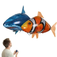 remote control shark toys air swimming fish rc animal toy infrared rc fly air balloons clown fish toy gifts party decoration