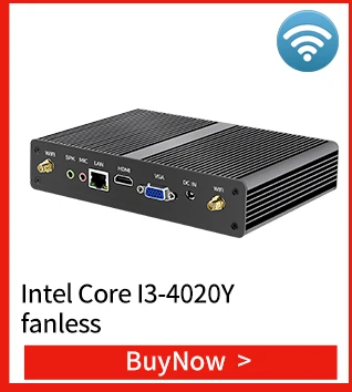MSECORE I3 4010U безвентиляторный мини ПК Windows 10 Настольный компьютер промышленный linux неттоп barebone 6COM 2* Gigabyte LAN HTPC WiFi