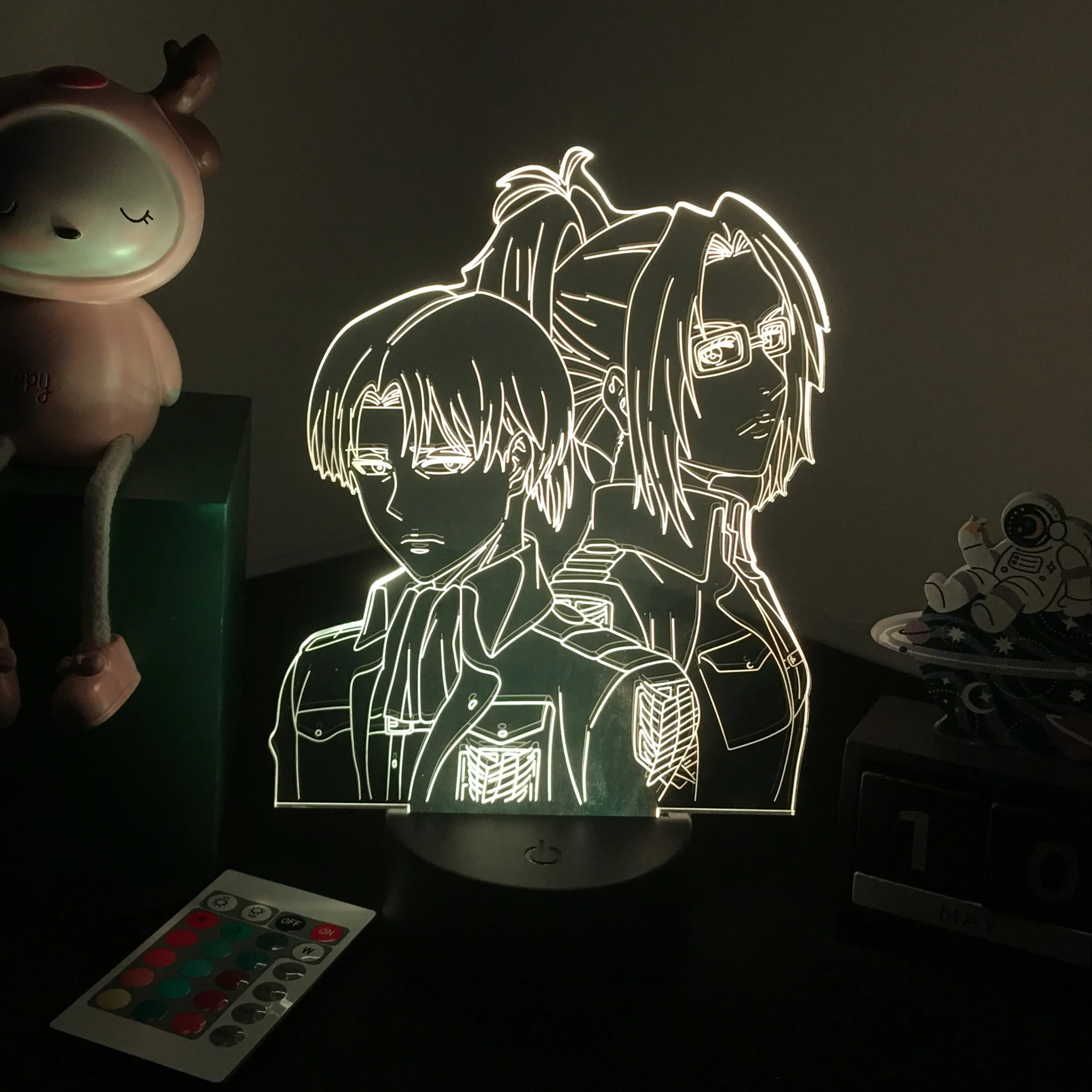 Ночник в стиле японского аниме атака на Титанов детский декоративный светильник