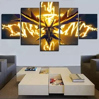 home decor wall art painting canvas hd printed 5 pieces anime pet elves poster dragon spirit modular picture modern living room