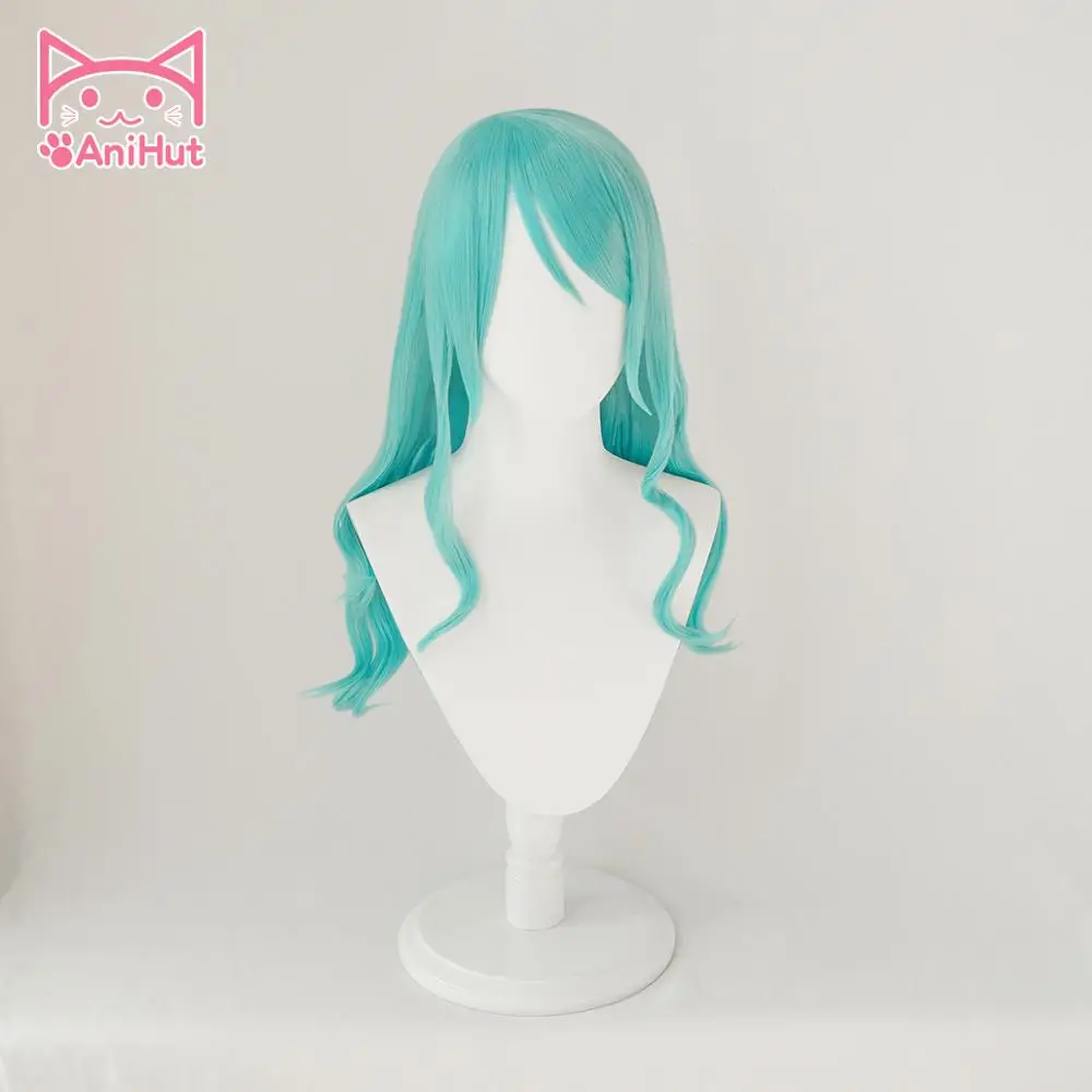 [Anihut】hikawa Sayo парик игра челка мечта! Парик для косплея синий синтетические