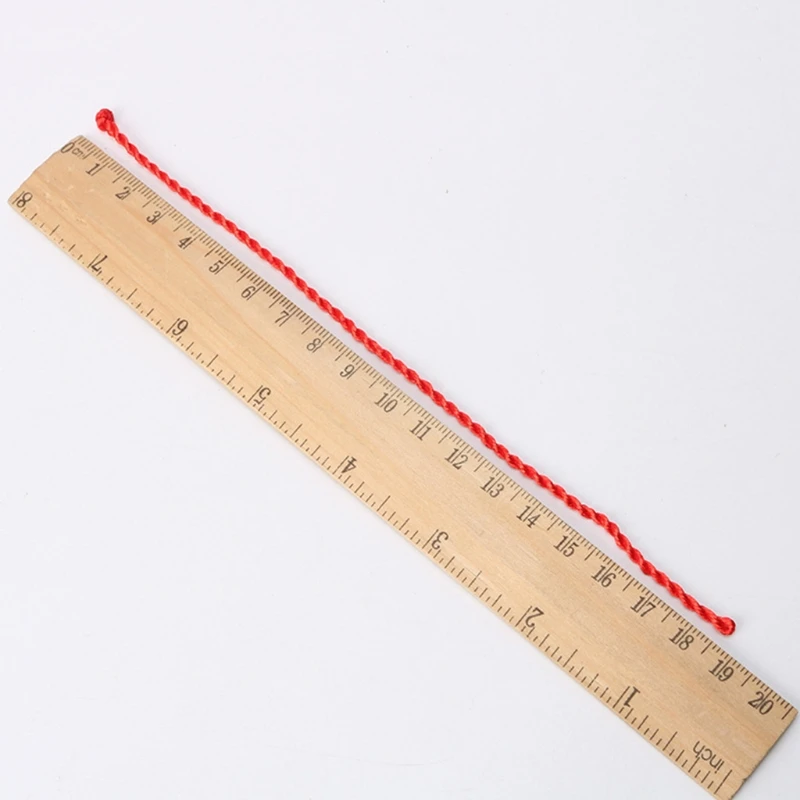 Лидер продаж 100 шт. плетеная круглая красная веревка на удачу ремешок для