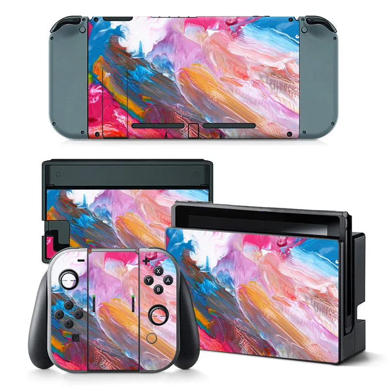 Красочный дизайн для консоли Nintendo Switch и наклейки контроллера NS Виниловая