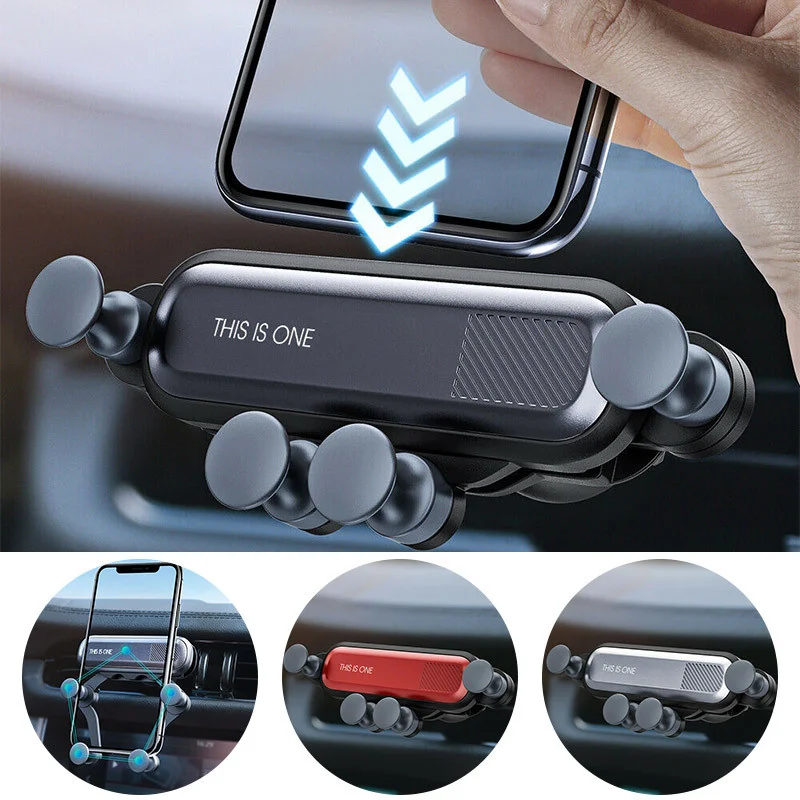 

Mobile Phone Vehicle Support Air Outlet New Gravity Invisible Telescopic Navigation