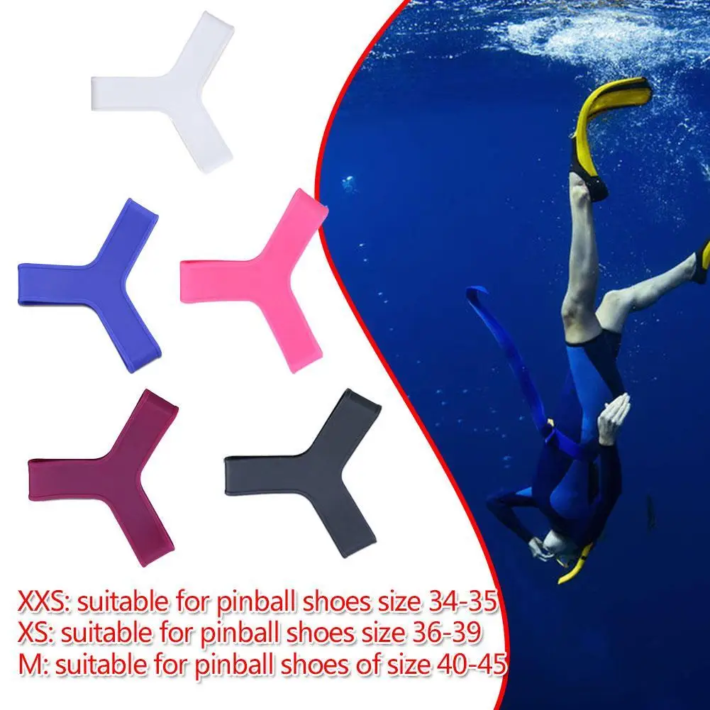 

Adult And Children Elastic Silicone Fins Fixed Strap Fins Substitute Swimming Anti-falling Heel Heel Strap Strap Diving E1S2