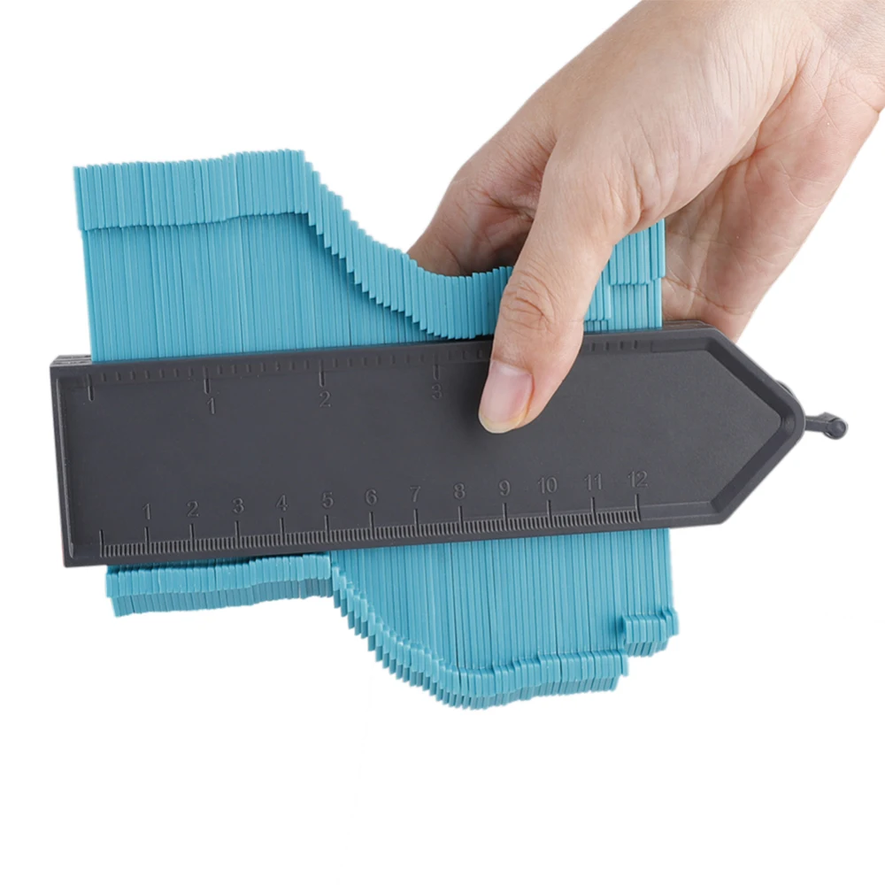 

5 Inch Contour Duplicator Profile Gauge Measure Ruler Edge Shaping Portable Self Locking Tiling Multifunction Tool