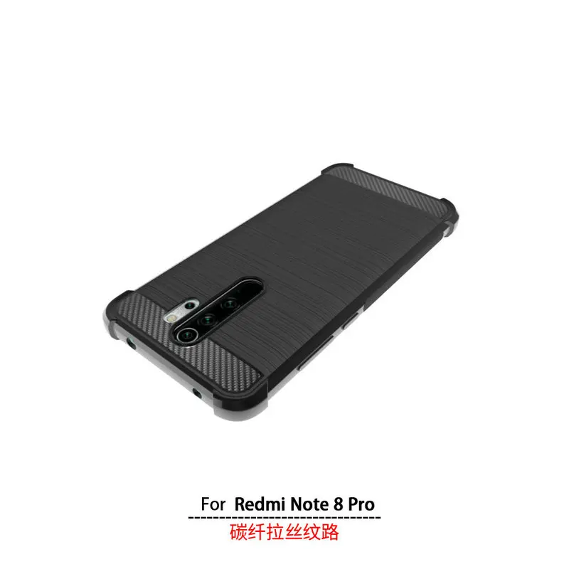 MOBFONE новинка углеродное волокно матовая текстура кожи для Xiaomi Redmi Note 8 Pro