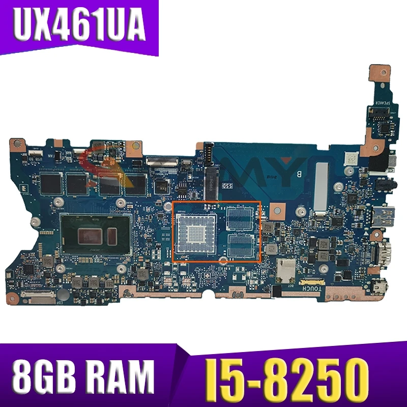 

AKemy UX461UA Материнская плата ноутбука I5-8250 Процессор 8 Гб Оперативная память материнская плата REV2.1 для ASUS UX461UN UX461 UX461U UX461UA материнская плата