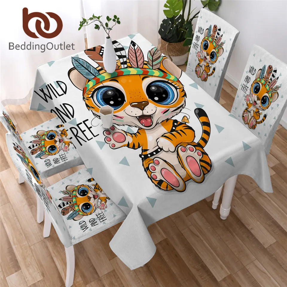 Постельное белье Розетка Тигр скатерть милые животные водонепроницаемый