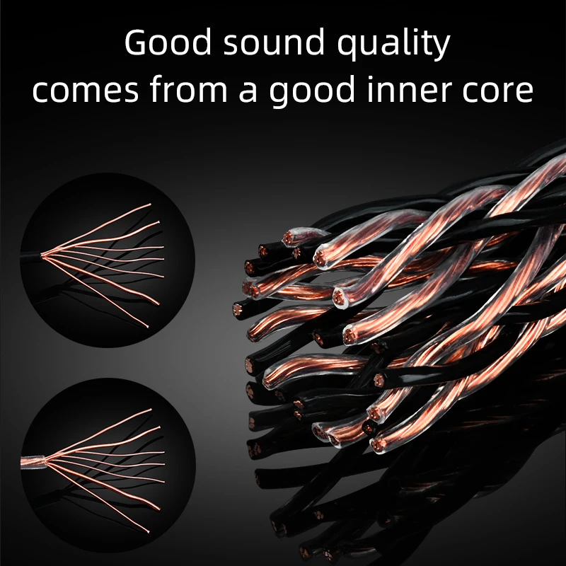 ATAUDIO Hifi Bi проводка кабель для динамика Hi end OCC провод с банановым штекером из
