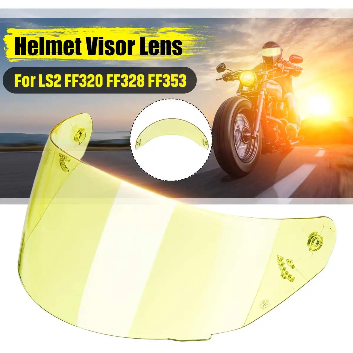 

Motorcycle Detachable Helmet Glasses Motorbike Helmet Lens Motocross Full Face Visor For LS2 FF320 FF328 FF353