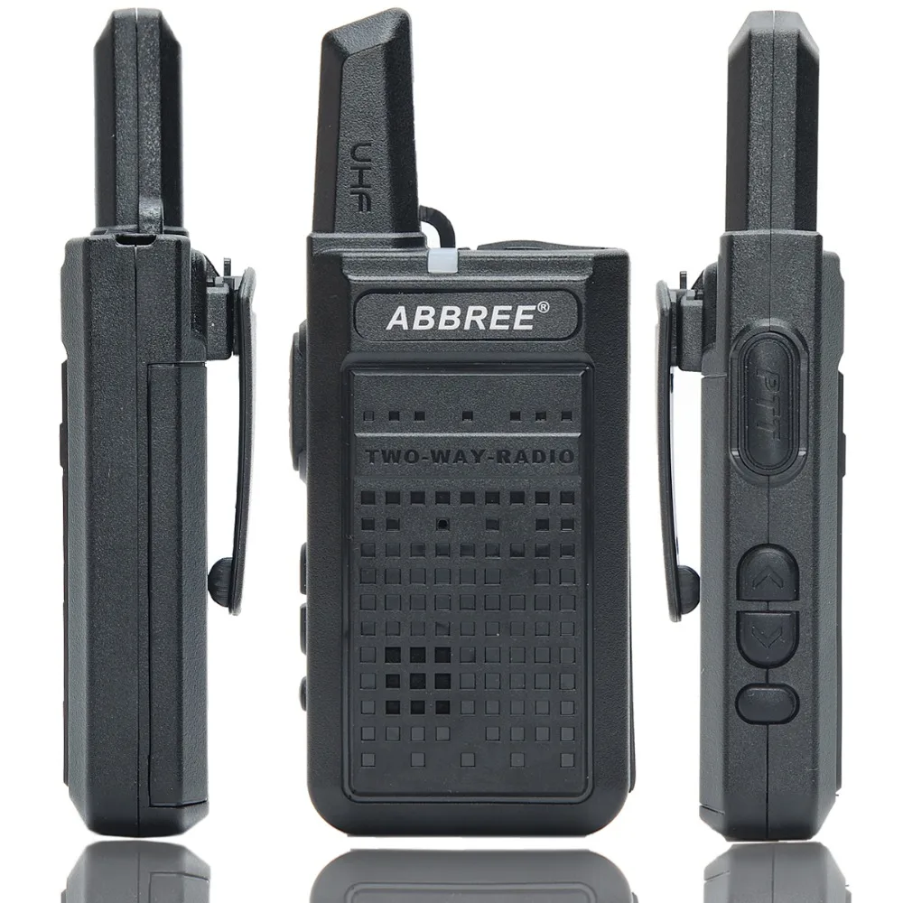 2 шт. ABBREE AR-A2 Мини Портативная рация USB зарядка VOX двухстороннее радио портативный приемопередатчик UHF 400-470 МГц