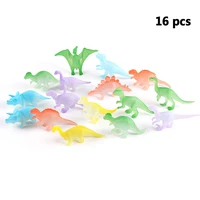 16pcsbag luminous dinosaurs model ornament educational toys for children novelty gag toys glow in the dark dinosaurs kids toy