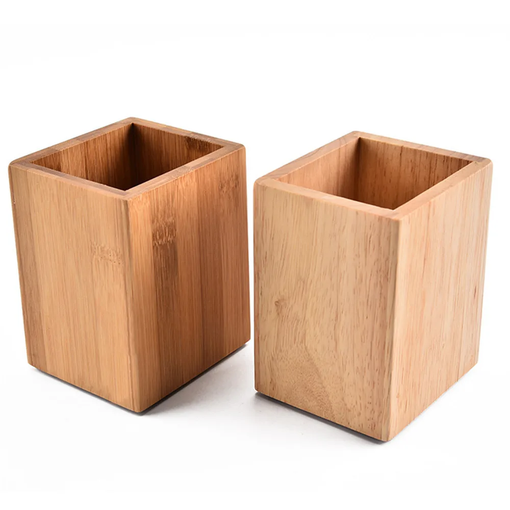 

1pcs Square Grid WoodenContainers Kitchen Utensil Storage Bucket Kitchen Storage Container Kitchenware Cookware Storage Box