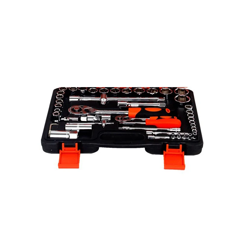 61 шт. торцевой Трещоточный ключ автомобильный Профессиональный ремонтный набор