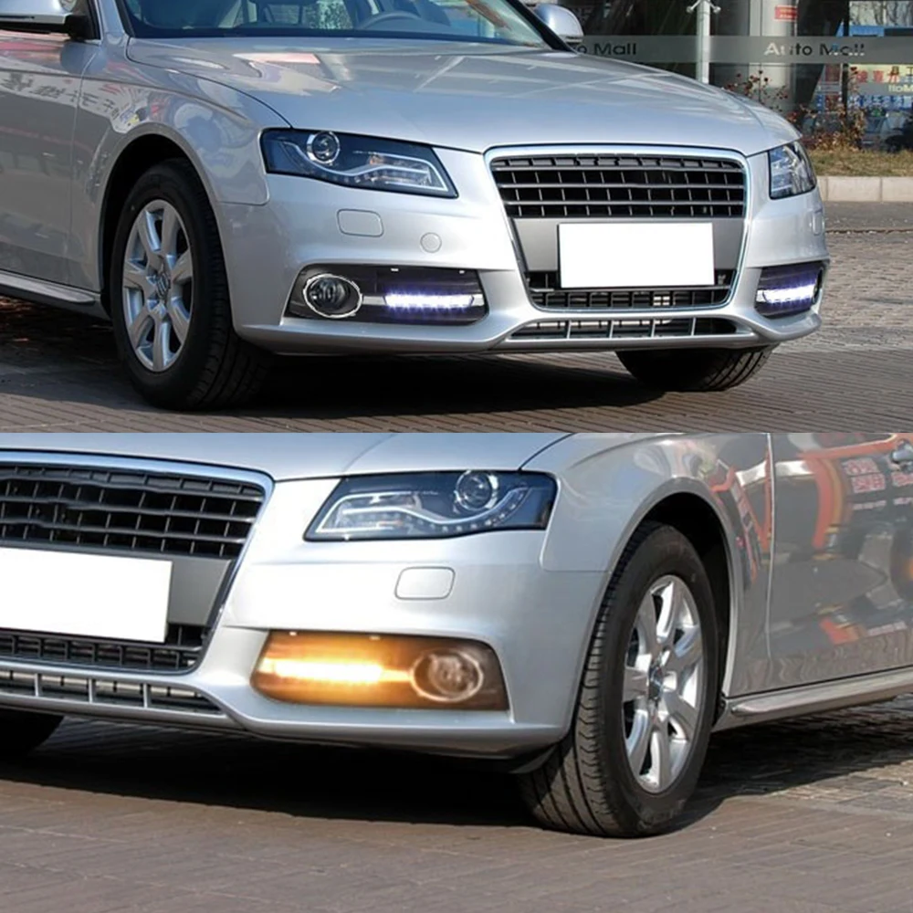 Автомобильный Стайлинг для Audi A4 A4L B8 2009-2012 Светодиодный ные дневные ходовые огни