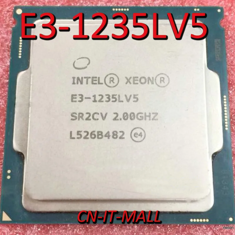 

Intel Xeon E3-1235LV5 CPU 2.0GHz 8MB Cache 4 Cores 4 Threads LGA1151 Processor