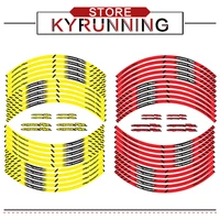 new motorcycle tire reflective stickers inner wheel stripes decoration decals for honda cbr rr all