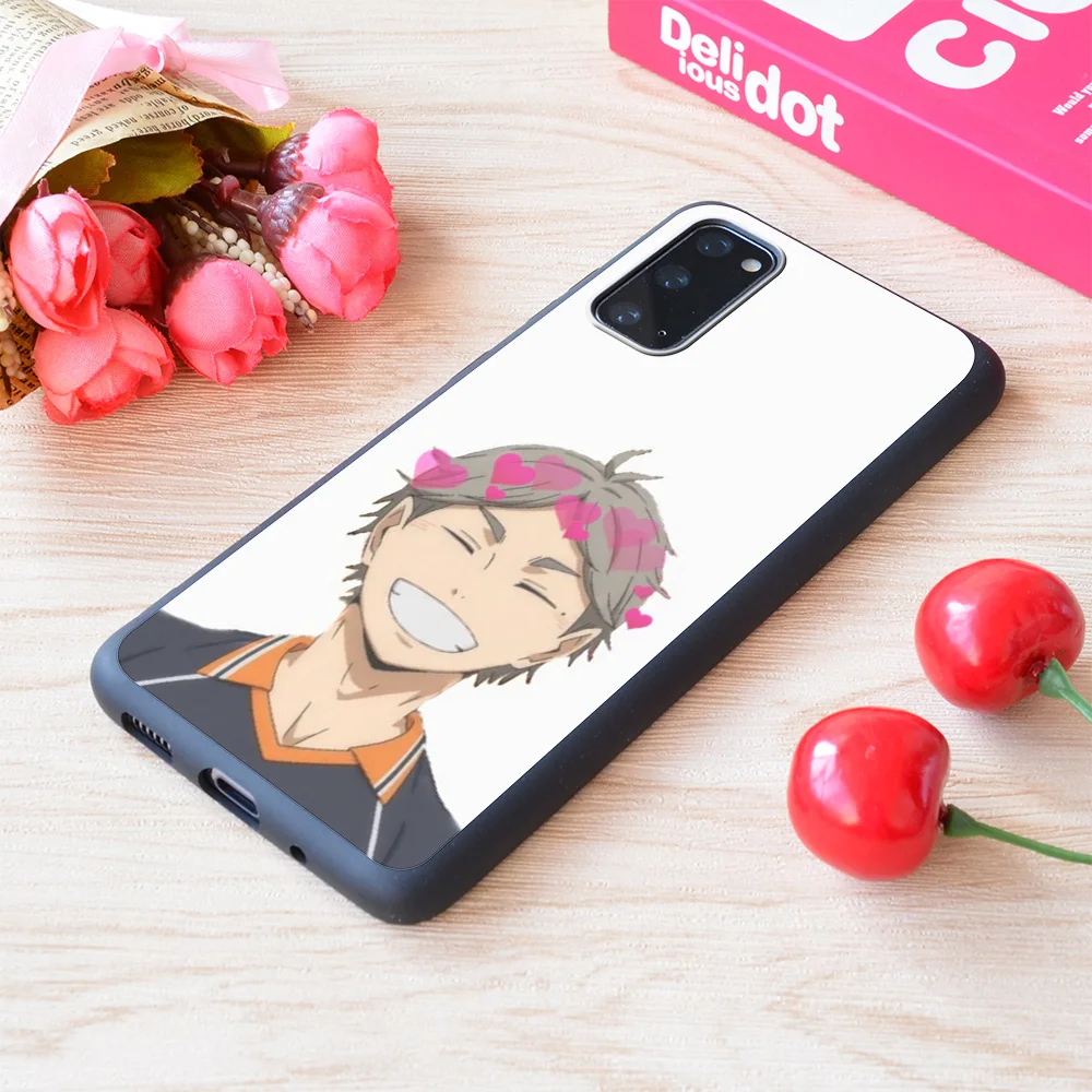 

For Samsung Galaxy Haikyuu Koshi Sugawara Sticker Print Soft Matt Phone Case