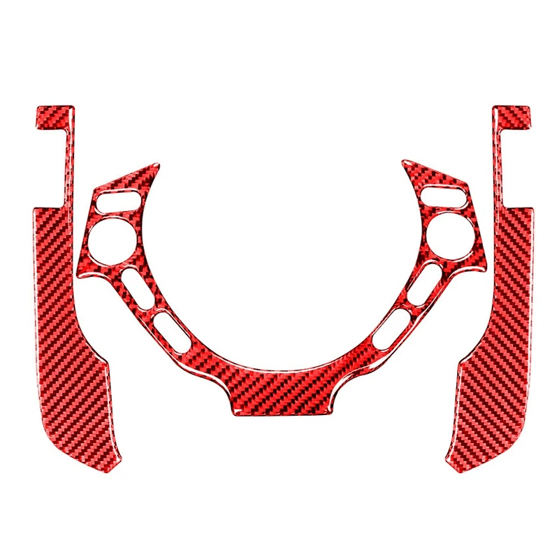 

for Nissan GTR R35 2009-2015 Carbon Fiber Steering Wheel Switch Button Panel Sticker Speedometer Side Cover Trim