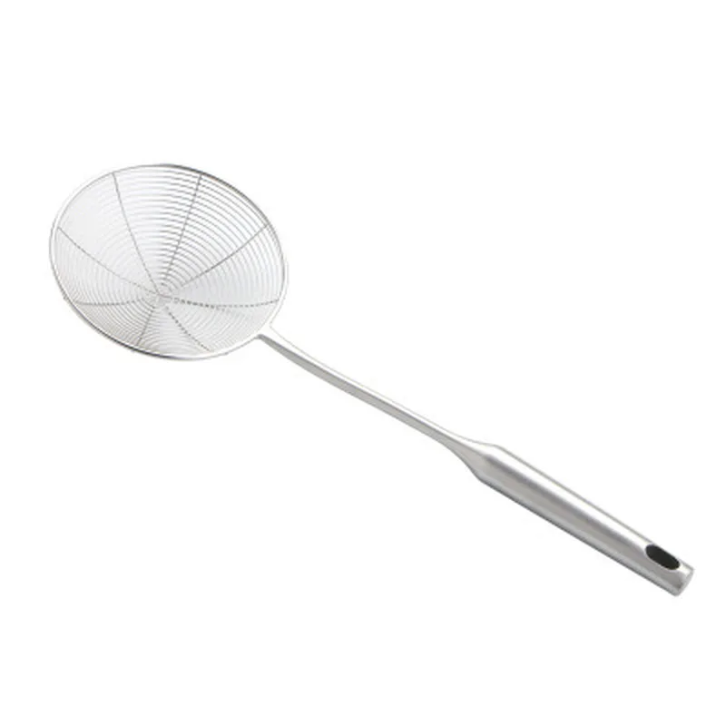 

Hot Sale Skimmer Stainless Steel Cookware Net Conlander Mesh Ladle Fishing Line Leak Spoon Spicy fried Noodle Strainer Tool