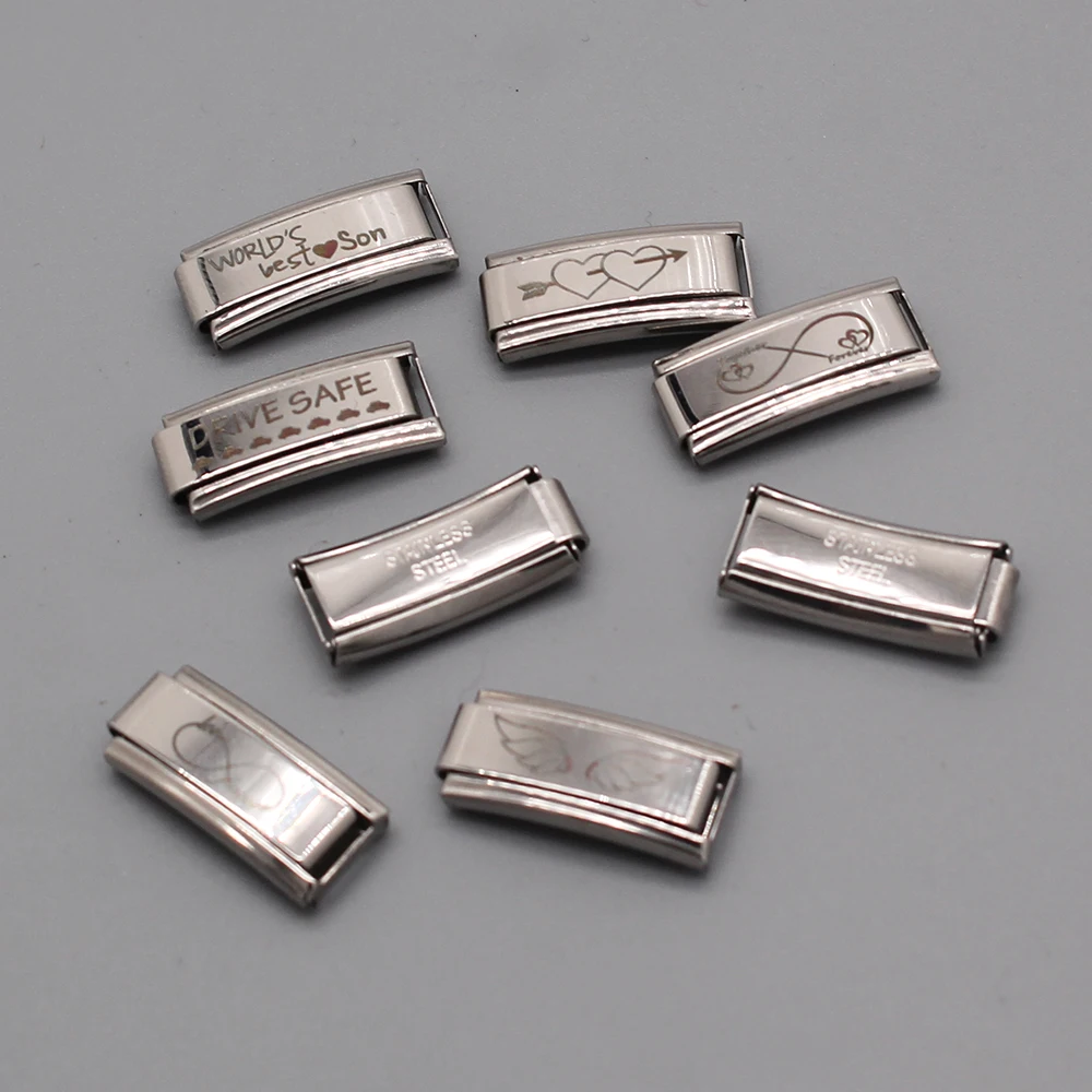 Браслет Hapiship из нержавеющей стали 9 мм итальянский Шарм для женщин безопасный