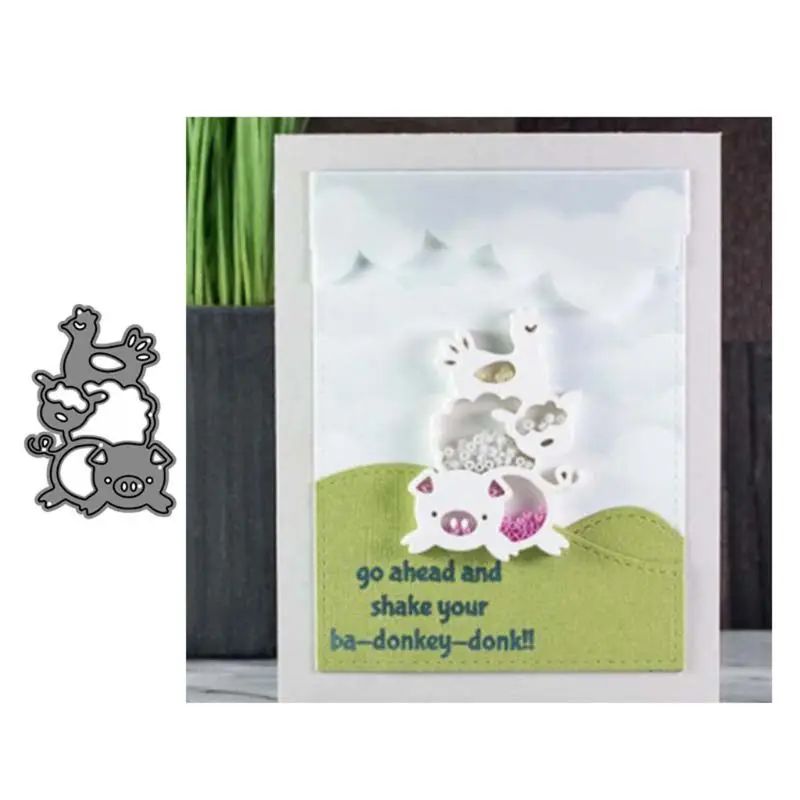 Птица DIY Набор вырубных штампов &quotТрафаретный Скрапбукинг альбом Бумага карты