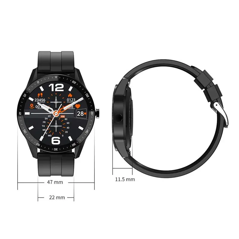 

S200 Smart Watch Touch Control Heart Rate Blood Pressure Monitor Weather Display Waterproof 2-Way Call Smartwatch Men Women Gift