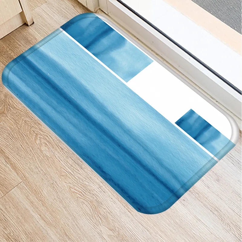 1 шт в синюю полоску коврики ванную ковер коврик горизонтальную для ванной