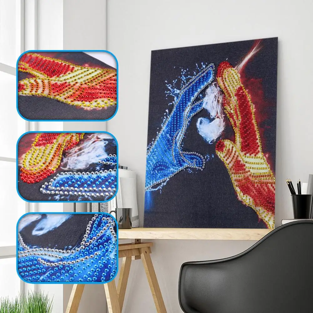 

Алмазная живопись в форме кота собаки тигра лошади 5D Набор для вышивки крестиком из кристаллов Стразы искусство домашний декор