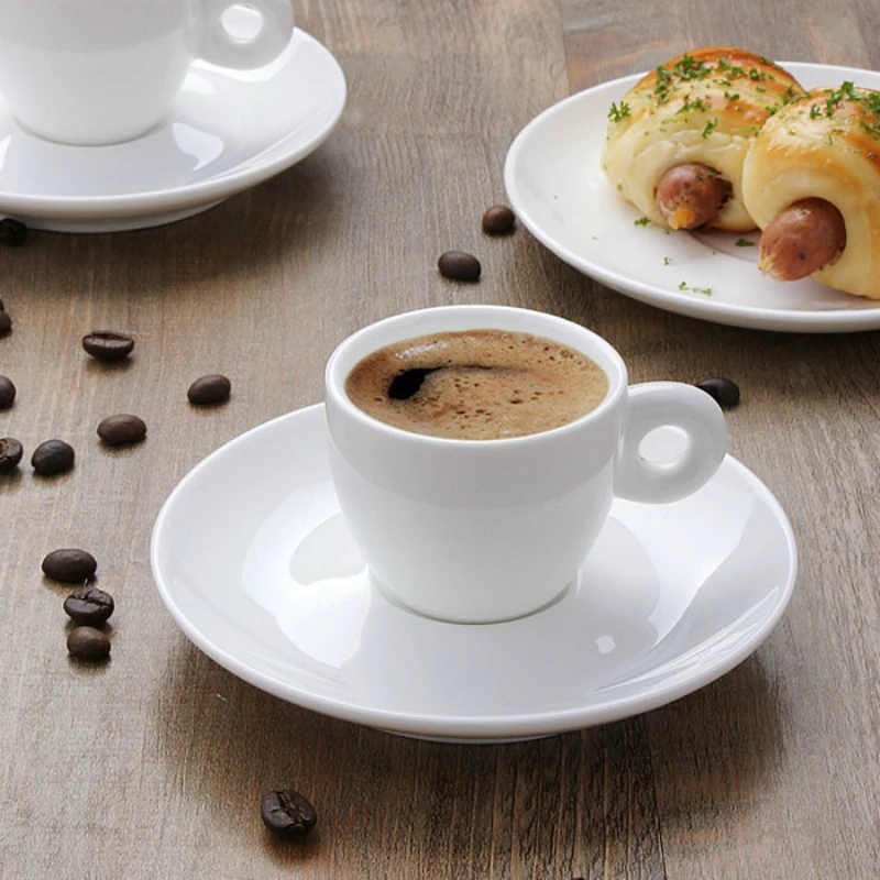 80 куб. См Италия черная фотография круглая ручка для домашнего кафе кофейни