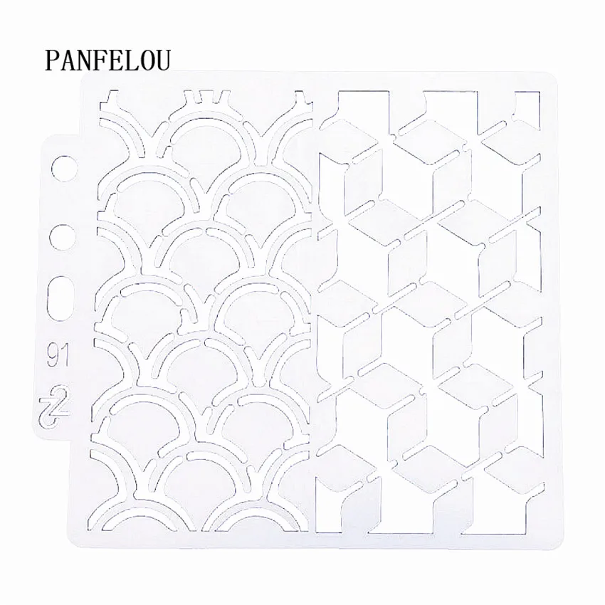 Горячая продажа матрица волн трафареты для скрапбукинга спрей Пластиковая форма