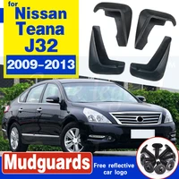 for nissan teana j32 2009 2013 automobile mud flaps guard mudguard fenders splash flaps car styling automobile accessories 4 pcs