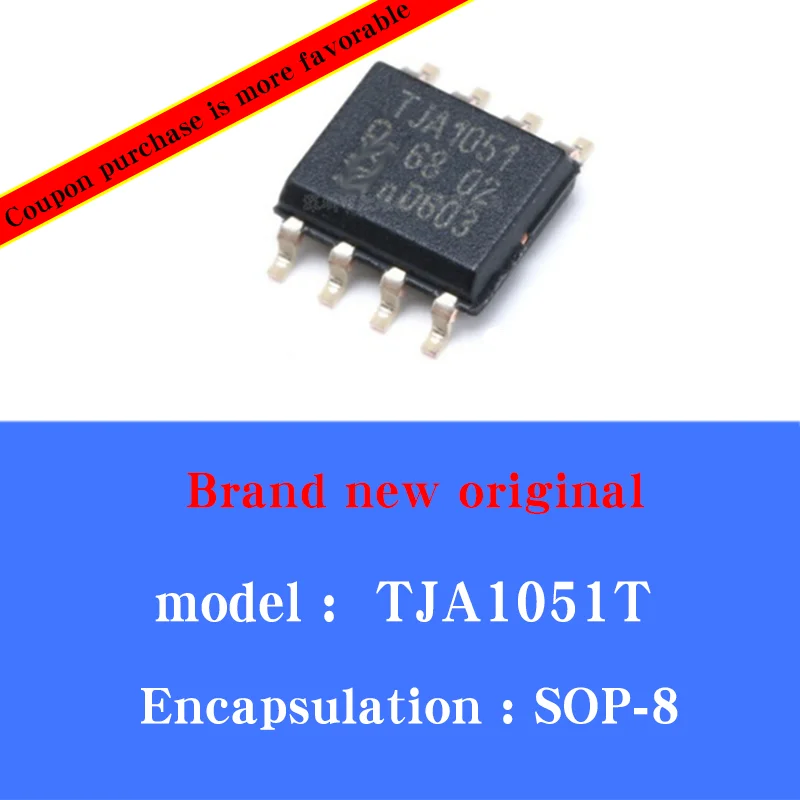 

10 шт./партия, новинка, оригинальный TJA1051, TJA1051T, чип трансивера SMD SOP8, A1051/3, A51 C