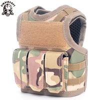 sinairsoft tactical premium beer military molle mini miniature hunting vests beverage cooler adjustable shoulder straps multicam
