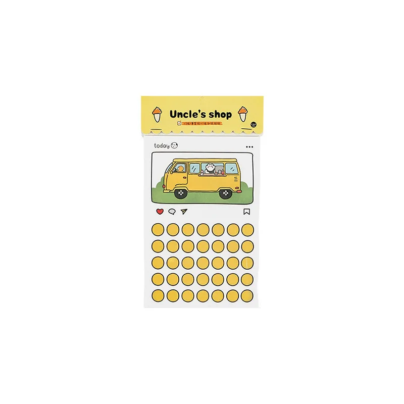 

20 Sets/lot Memo Pads Sticky Notes Cat Uncle Daily Paper notepad Daliy Scrapbooking Stickers Office School stationery