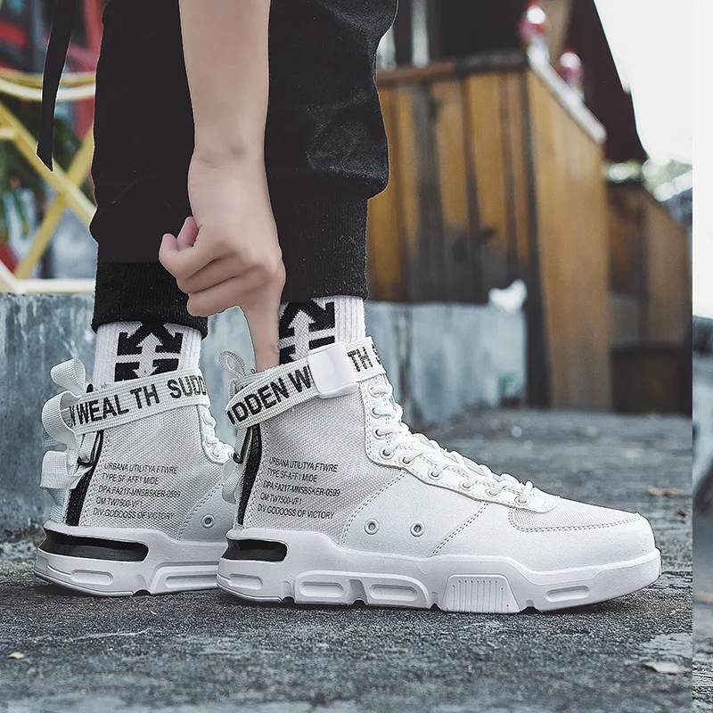 Мужские высокие кроссовки спортивная обувь для улицы и прогулок удобные ботинки