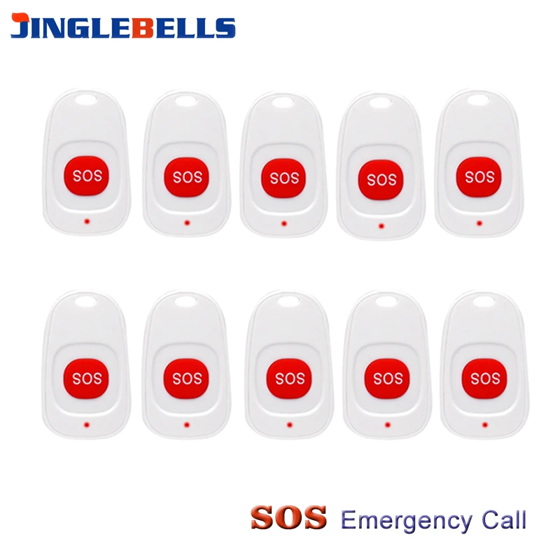 Wireless Button Transmitter SOS Emergency Call White For Hospital Clinic Nurse House