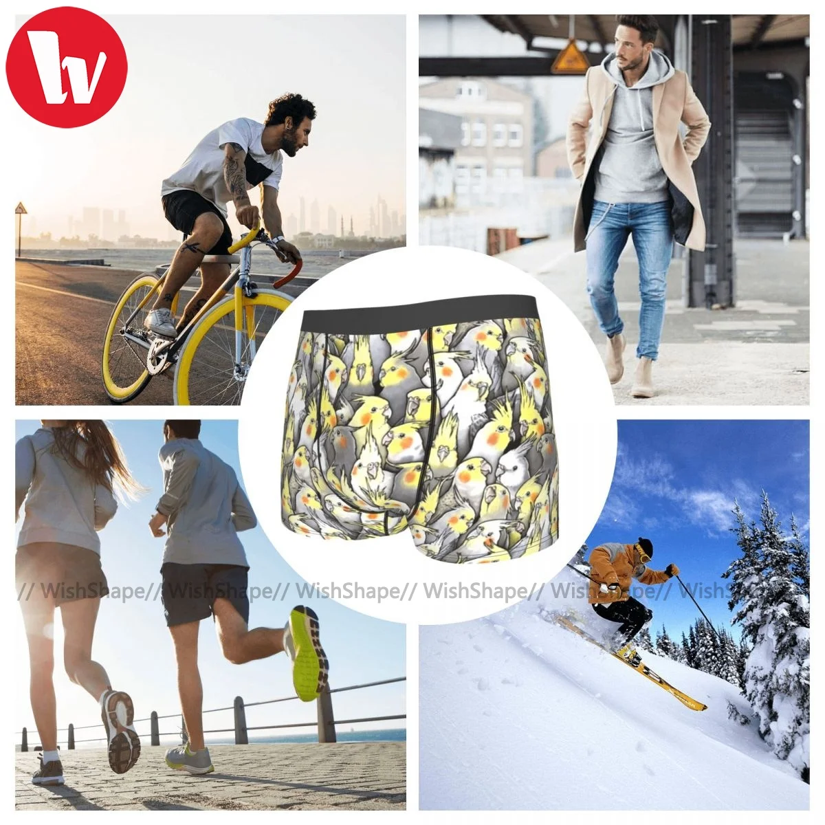 

Animal Underwear Sexy Hot Design Trunk Polyester Pouch Male Boxer Brief