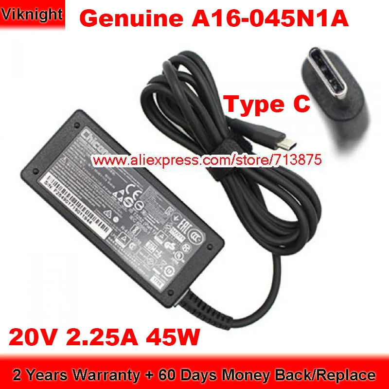 Натуральная Chinony A16 045N1A 45 Вт Зарядное устройство 20V 2.25A адаптер переменного тока