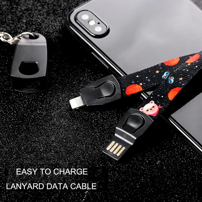 Длинный Многофункциональный шнурок микро USB кабель ремешок для работы карты