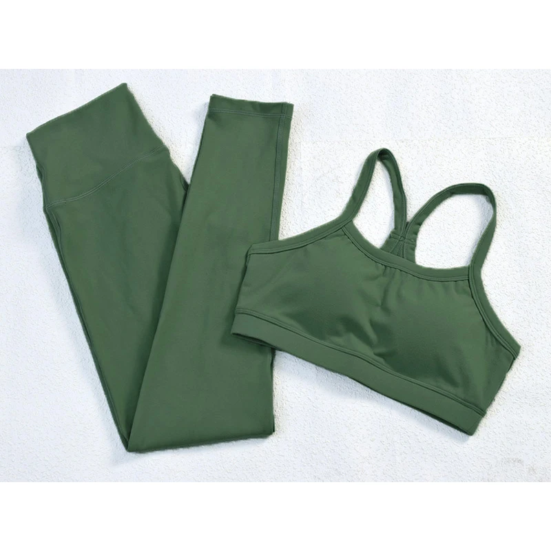 

Women Yoga Sets Sports Top Bras High Waist Leggings Gym Running Clothing Outfits Fitness Workout Suit Female Sportswear,ZF747