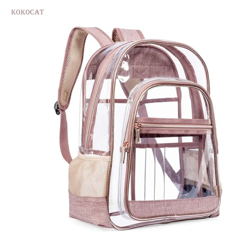 Женские прозрачные мини рюкзаки прозрачная Студенческая школьная сумка из ПВХ
